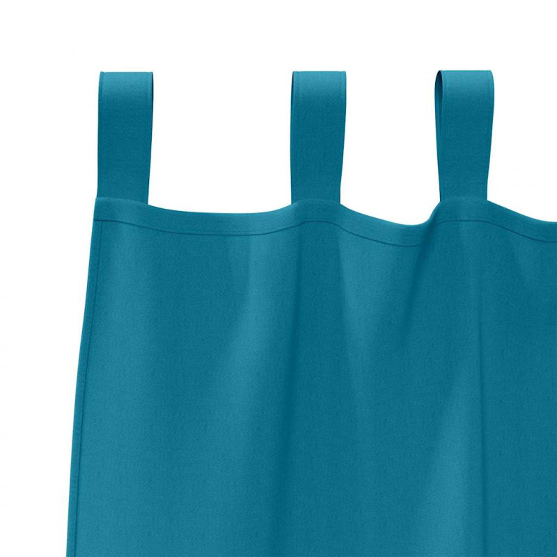 Firany blackout z kółkami 2 pcs Turkusowy 260 x 140 cm
