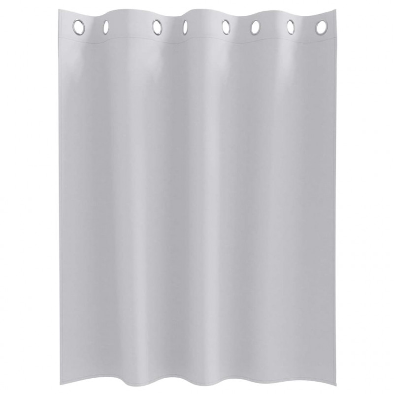 Firany blackout z kółkami 2 pcs Jasnoszary 140 x 140 cm