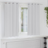 Firany blackout z kółkami 2 pcs Jasnoszary 175 x 140 cm