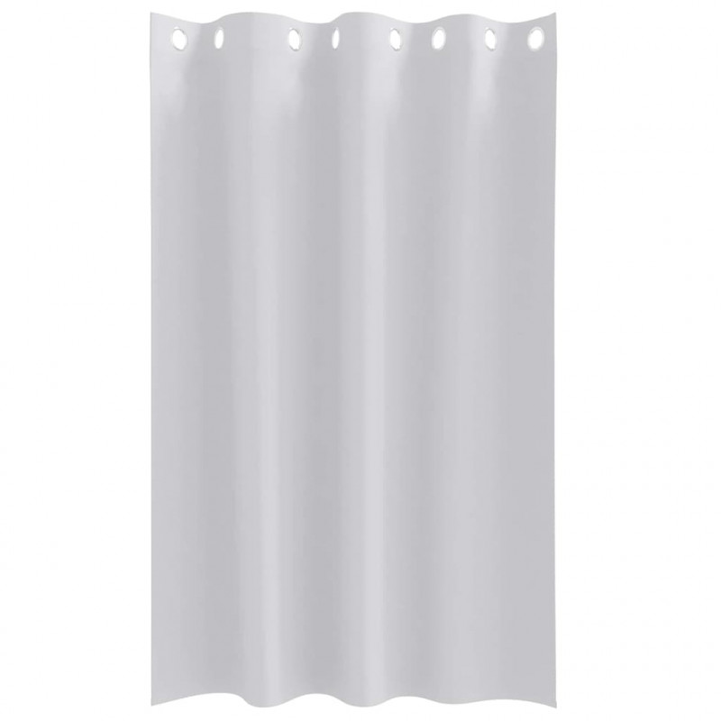 Firany blackout z kółkami 2 pcs Jasnoszary 175 x 140 cm
