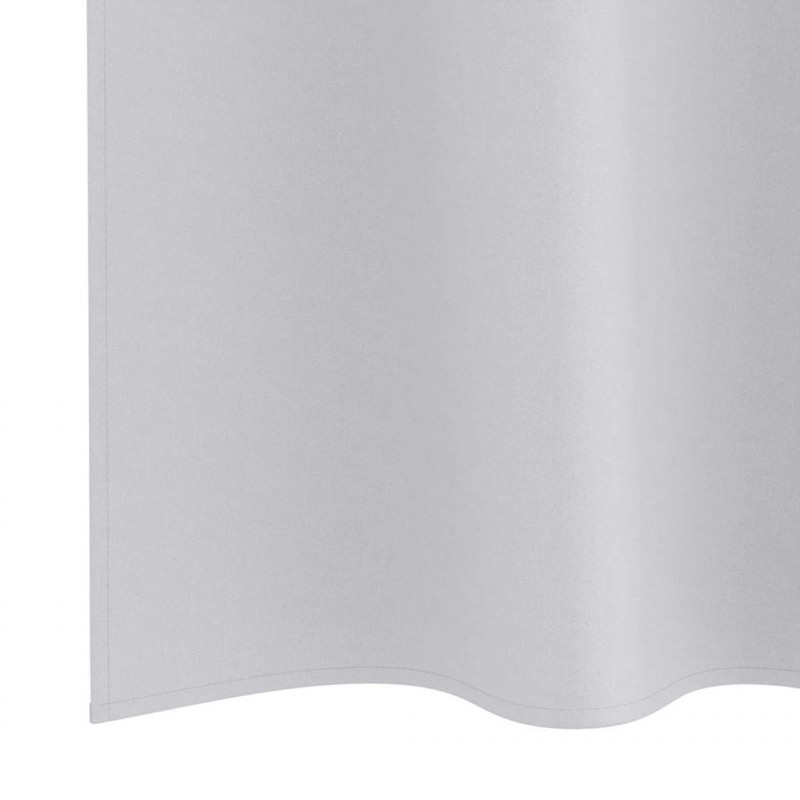 Firany blackout z kółkami 2 pcs Jasnoszary 175 x 140 cm