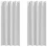 Firany blackout z kółkami 2 pcs Jasnoszary 225 x 140 cm
