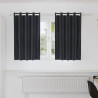 Zasłony zaciemniające 2 pcs Ciemnoszary 140 x 140 cm Aksamit
