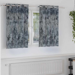 Zasłony z weluru 2 pcs Srebrnoszary 140 x 140 cm Aksamit