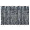 Zasłony z weluru 2 pcs Srebrnoszary 140 x 140 cm Aksamit