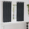Zasłony zaciemniające 2 pcs Ciemnoszary 140 x 175 cm Aksamit