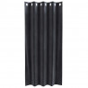 Zasłony zaciemniające 2 pcs Ciemnoszary 140 x 175 cm Aksamit