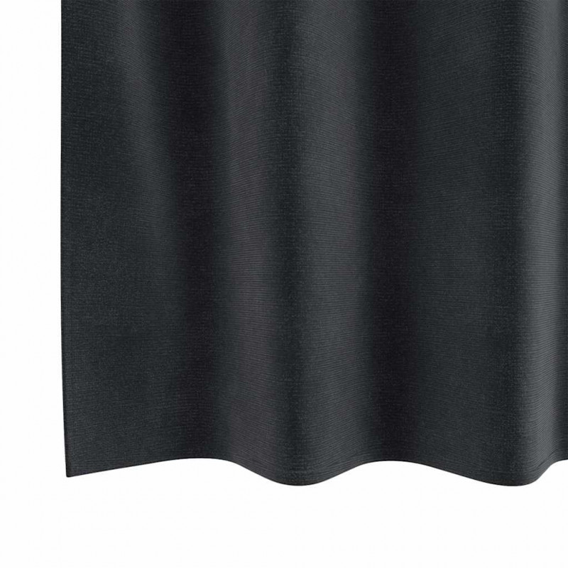 Zasłony zaciemniające 2 pcs Ciemnoszary 140 x 175 cm Aksamit
