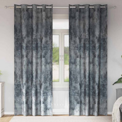 Zasłony z weluru 2 pcs Srebrnoszary 225 x 140 cm Aksamit