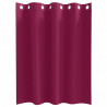 Firany blackout z kółkami 2 pcs Czerwone wino 140 x 140 cm