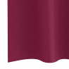 Firany blackout z kółkami 2 pcs Czerwone wino 140 x 140 cm