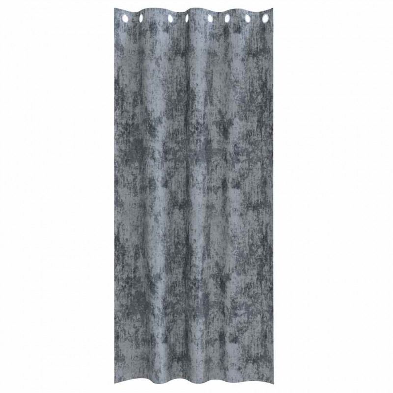 Zasłony z weluru 2 pcs Srebrnoszary 245 x 140 cm Aksamit