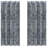 Zasłony z weluru 2 pcs Srebrnoszary 260 x 140 cm Aksamit