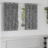 Zasłony z weluru z zasłonami 2 pcs Szary 140 x 140 cm Aksamit