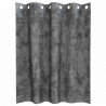 Zasłony z weluru z zasłonami 2 pcs Szary 140 x 140 cm Aksamit