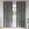 Zasłony z weluru z zasłonami 2 pcs Szary 225 x 140 cm Aksamit