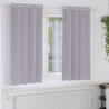 Firany blackout z kółkami 2 pcs Metaliczny Szary 175 x 140 cm