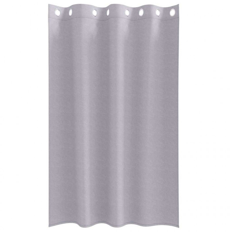 Firany blackout z kółkami 2 pcs Metaliczny Szary 175 x 140 cm