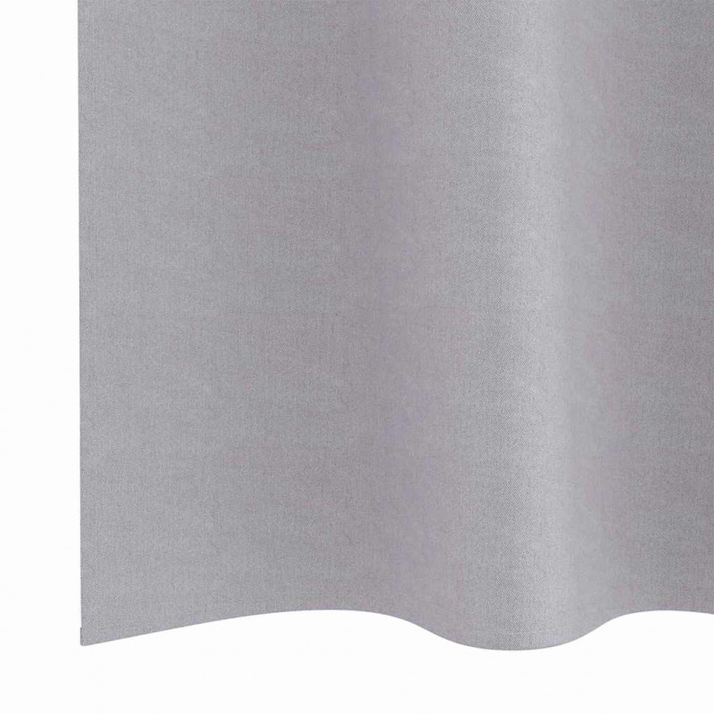 Firany blackout z kółkami 2 pcs Metaliczny Szary 260 x 140 cm