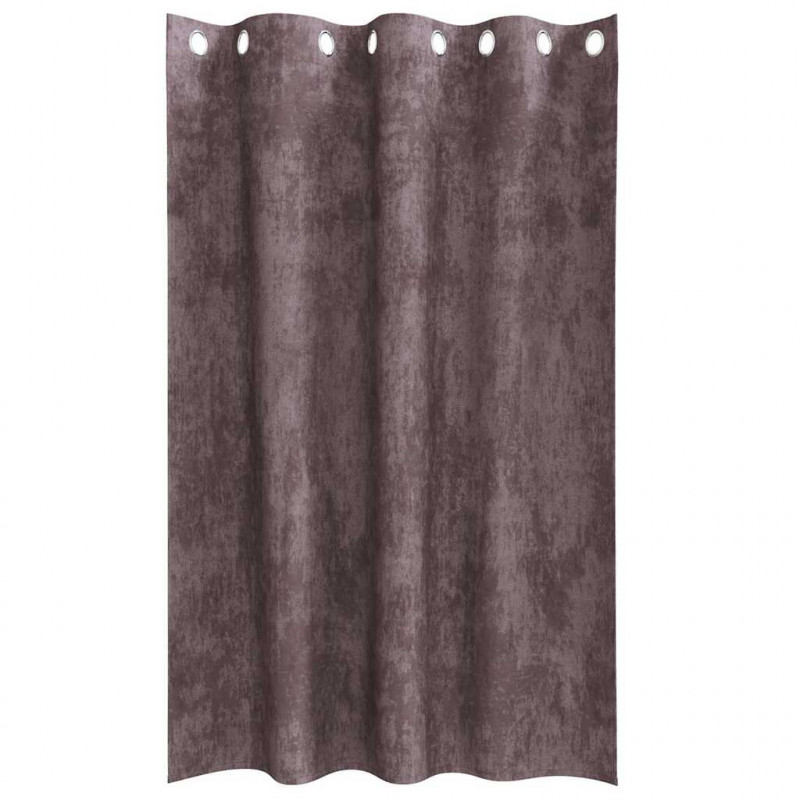Zasłony z weluru z zasłonami 2 pcs Brązowy 175 x 140 cm Aksamit