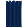 Firany blackout z kółkami 2 pcs Ciemnoniebieski 175 x 140 cm