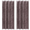 Zasłony z weluru z zasłonami 2 pcs Brązowy 260 x 140 cm Aksamit
