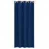 Firany blackout z kółkami 2 pcs Ciemnoniebieski 260 x 140 cm