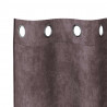 Zasłony z weluru z zasłonami 2 pcs Brązowy 260 x 140 cm Aksamit