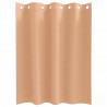 Firany blackout z kółkami 2 pcs Jasny Brąz 140 x 140 cm