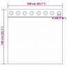 Firany blackout z kółkami 2 pcs Jasny Brąz 140 x 140 cm