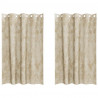 Zasłony z weluru z zasłonami 2 pcs Kremowy 175 x 140 cm Aksamit