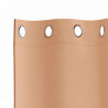 Firany blackout z kółkami 2 pcs Jasny Brąz 175 x 140 cm