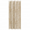Zasłony z weluru z zasłonami 2 pcs Kremowy 260 x 140 cm Aksamit
