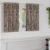 Zasłony z weluru 2 pcs Cappuccino 140 x 140 cm Aksamit
