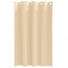 Firany blackout z kółkami 2 pcs Kremowy 175 x 140 cm Poliester