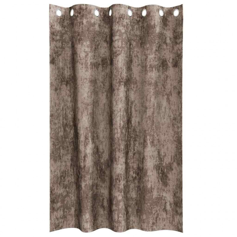 Zasłony z weluru 2 pcs Cappuccino 175 x 140 cm Aksamit