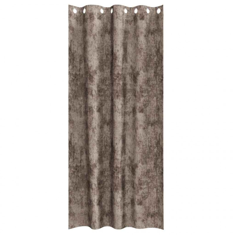 Zasłony z weluru 2 pcs Cappuccino 225 x 140 cm Aksamit