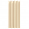 Firany blackout z kółkami 2 pcs Kremowy 245 x 140 cm Poliester
