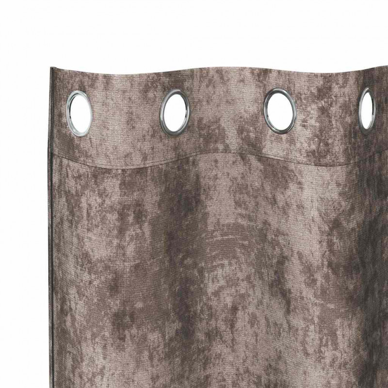 Zasłony z weluru 2 pcs Cappuccino 245 x 140 cm Aksamit