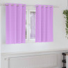 Firany blackout z kółkami 2 pcs Fioletowy 140 x 140 cm
