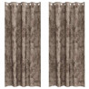 Zasłony z weluru 2 pcs Cappuccino 260 x 140 cm Aksamit