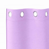 Firany blackout z kółkami 2 pcs Fioletowy 140 x 140 cm