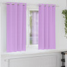 Firany blackout z kółkami 2 pcs Fioletowy 175 x 140 cm