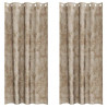 Zasłony z weluru 2 pcs szampański 225 x 140 cm Aksamit