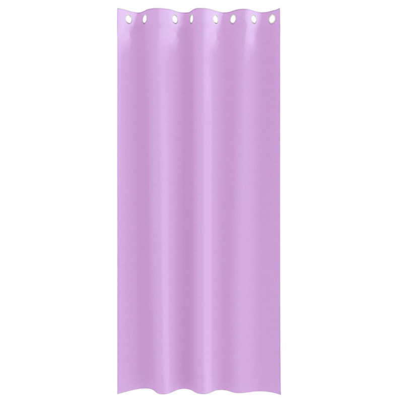 Firany blackout z kółkami 2 pcs Fioletowy 245 x 140 cm