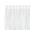 Firanka Koronkowa z zasłonami Biały 140 x 1200 cm Poliester