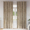 Zasłony z weluru 2 pcs szampański 260 x 140 cm Aksamit