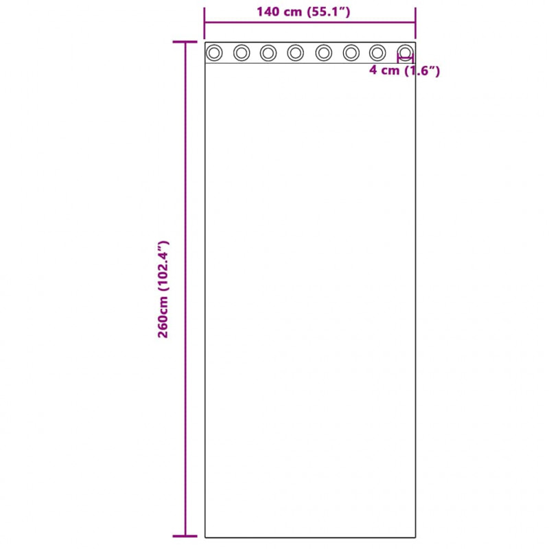 Zasłony z weluru 2 pcs szampański 260 x 140 cm Aksamit
