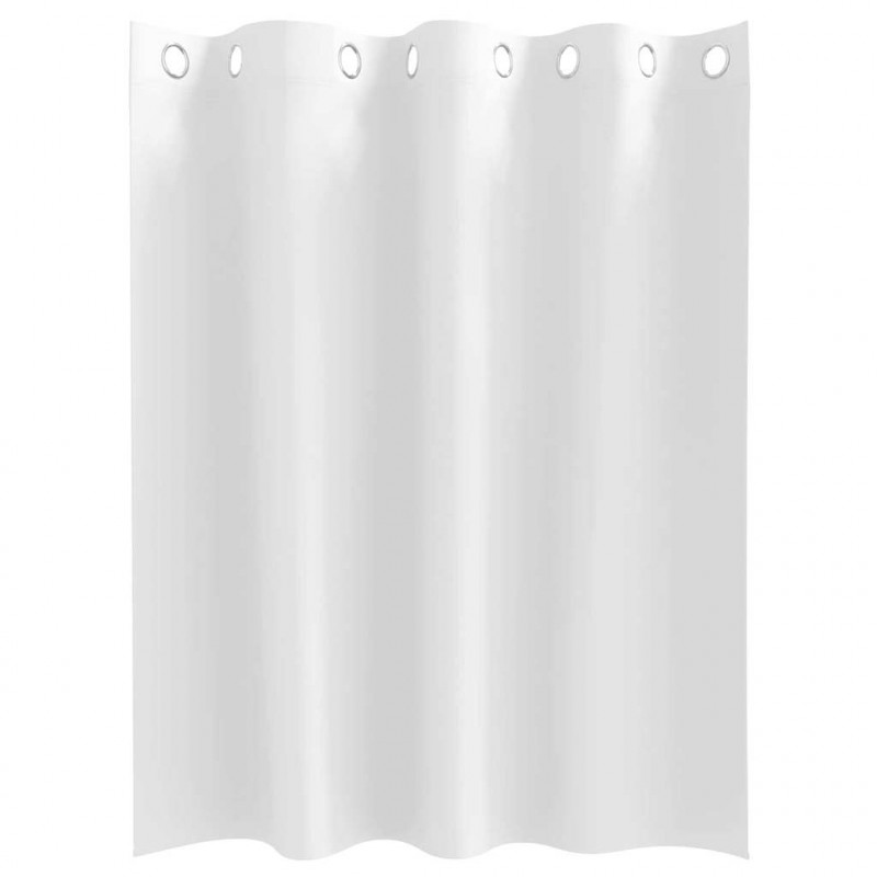Firany blackout z kółkami 2 pcs Czysta Biała 140 x 140 cm