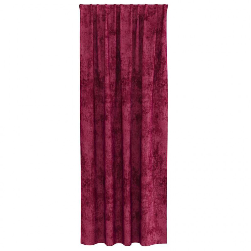 Zasłony z weluru 2 pcs czerwone wino 245 x 140 cm Aksamit